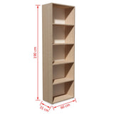 ZNTS Bookshelf Chipboard 60x31x190 cm Oak 244883