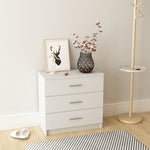 ZNTS Chest of Drawers Engineered Wood 71x35x68 cm White 244888
