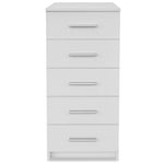 ZNTS Tall Chest of Drawers Engineered Wood 41x35x106 cm White 244890