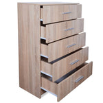 ZNTS Storage Cabinet Chipboard 71x35x106 cm Oak 244891