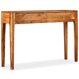 ZNTS Console Table Solid Wood 118x30x80 cm 244957