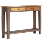 ZNTS Console Table Solid Wood Vintage 118x30x80 cm 244966