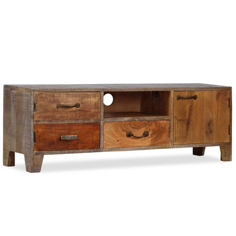 ZNTS TV Cabinet Solid Wood Vintage 118x30x40 cm 244967
