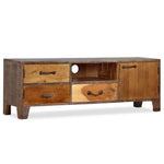 ZNTS TV Cabinet Solid Wood Vintage 118x30x40 cm 244967
