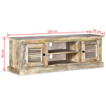 ZNTS TV Cabinet Solid Mango Wood 245253