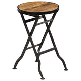 ZNTS Desk with Folding Stool Solid Mango Wood 115x50x76 cm 245261