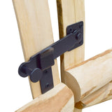 ZNTS Double Fence Gate Hazel Wood 300x150 cm 142603