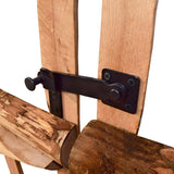 ZNTS Double Fence Gate Impregnated Hazel Wood 300x120 cm 142607