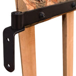 ZNTS Double Fence Gate Impregnated Hazel Wood 300x120 cm 142607