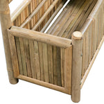 ZNTS Garden Raised Bed with Trellis Bamboo 70 cm 43714