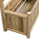 ZNTS Garden Raised Bed with Trellis Bamboo 70 cm 43714