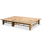 ZNTS 2-Person Sun Lounger Bamboo 43715