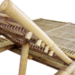 ZNTS 2-Person Sun Lounger Bamboo 43715