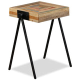 ZNTS Side Table Solid Reclaimed Teak 245408