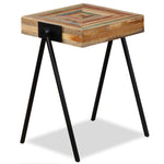 ZNTS Side Table Solid Reclaimed Teak 245408