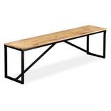 ZNTS Bench Solid Mango Wood 160x35x45 cm 244904