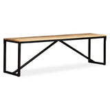 ZNTS Bench Solid Mango Wood 160x35x45 cm 244904