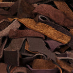 ZNTS Shaggy Rug Genuine Leather 160x230 cm Brown 245238
