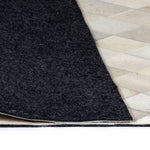ZNTS Rug Genuine Leather Patchwork 160x230 cm Diamond Grey 132621