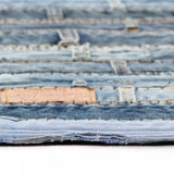 ZNTS Rug Jeans Waistband Patchwork 80x150 cm Denim Blue 132628