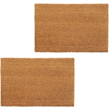 ZNTS Doormats 2 pcs Coir 24 mm 50x80 cm Natural 132640