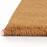 ZNTS Doormat Coir 24 mm 100x100 cm Natural 132642