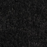 ZNTS Doormat Coir 17 mm 100x400 cm Black 132653