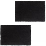 ZNTS Doormats 2 pcs Coir 24 mm 50x80 cm Black 132656