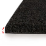 ZNTS Doormats 2 pcs Coir 24 mm 50x80 cm Black 132656