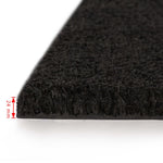 ZNTS Doormat Coir 24 mm 100x100 cm Black 132658