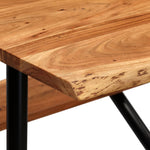 ZNTS Bar Table with Benches Solid Acacia Wood 180x50x107 cm 245378