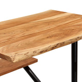 ZNTS Bar Table with Benches Solid Acacia Wood 180x50x107 cm 245378