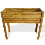 ZNTS Raised Garden Raised Bed Solid Acacia Wood 43794