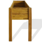 ZNTS Raised Garden Raised Bed Solid Acacia Wood 43794