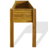 ZNTS Raised Garden Raised Bed Solid Acacia Wood 43794