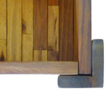 ZNTS Raised Garden Raised Bed Solid Acacia Wood 43794