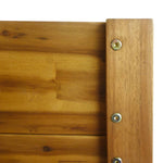 ZNTS Raised Garden Raised Bed Solid Acacia Wood 43794
