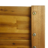 ZNTS Raised Garden Raised Bed Solid Acacia Wood 43794