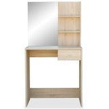 ZNTS Dressing Table Engineered Wood 75x40x141 cm Oak 244862