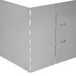 ZNTS Lawn Fence 10 pcs Galvanised Steel 100x20 cm 274902
