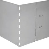 ZNTS Lawn Fence 10 pcs Galvanised Steel 100x20 cm 274902