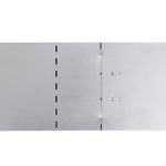 ZNTS Lawn Fence 10 pcs Galvanised Steel 100x20 cm 274902