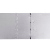 ZNTS Lawn Fence 10 pcs Galvanised Steel 100x20 cm 274902
