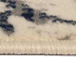 ZNTS Modern Rug Floral Design 140x200 cm Beige/Blue 132999