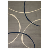 ZNTS Modern Rug Circle Design 160x230 cm Grey 133020