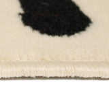ZNTS Modern Rug Zebra Design 140x200 cm Beige/Black 133029