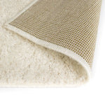 ZNTS Shaggy Area Rug 140x200 cm Cream 133054