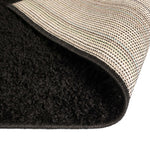 ZNTS Shaggy Area Rug 120x170 cm Black 133063