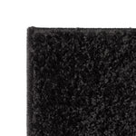 ZNTS Shaggy Area Rug 140x200 cm Black 133064