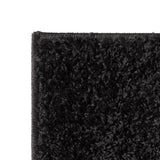 ZNTS Shaggy Area Rug 140x200 cm Black 133064